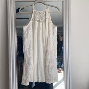 Francesca’s Miami Size Medium White Flowy Dress